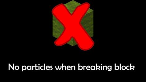 How to turn off block breaking particles badlion Brackets: Whenever you enable this setting, the mod text will be shown between brackets